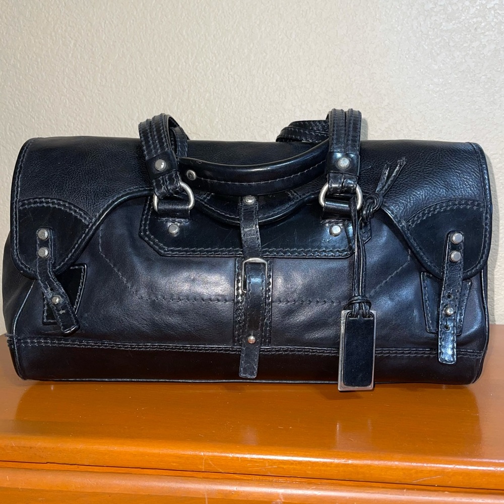 Gryson Maya vintage black Italian leather bag